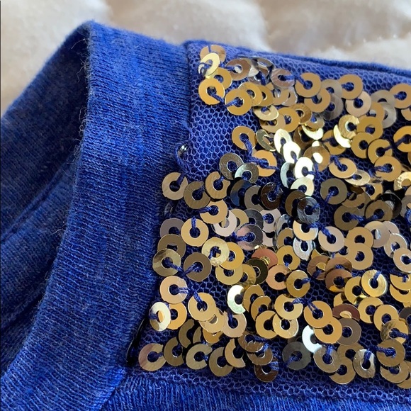 Royal Blue sequence Shirt - Picture 7 of 7